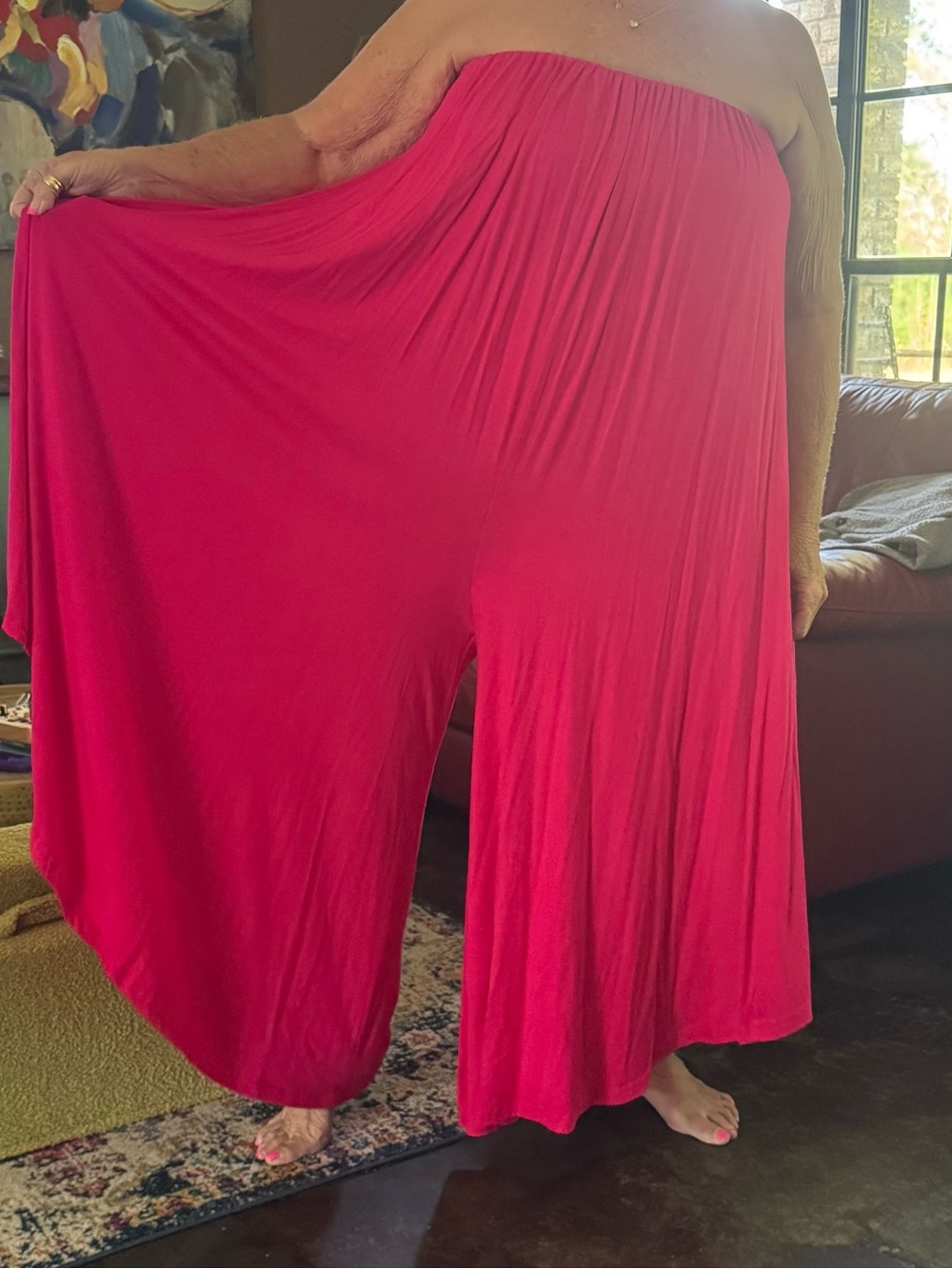 FREE-EST by we the free Women's deep hot Pink Maxi Romper